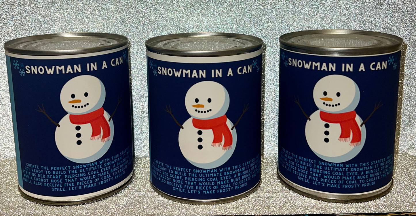 Magic Snowman in a Can