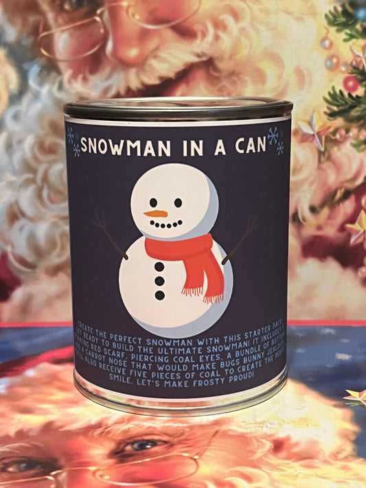 Magic Snowman in a Can